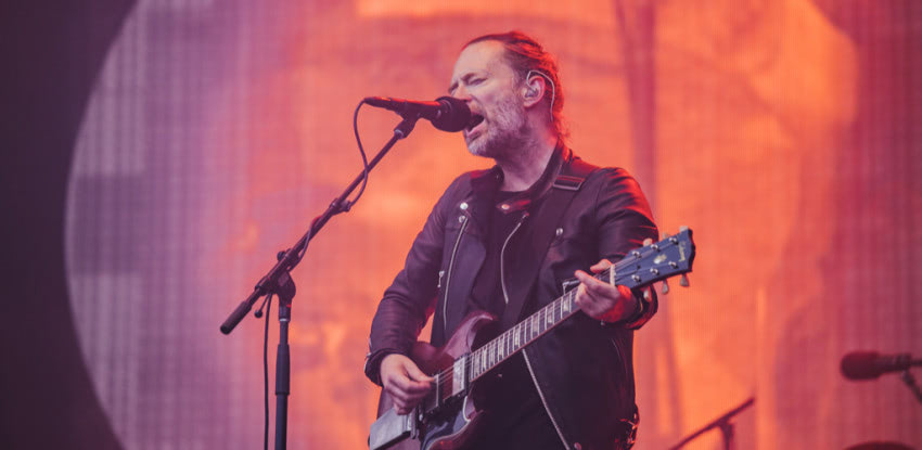 トム・ヨークの来日を記念し、渋谷でレディオヘッドのライブ写真展が