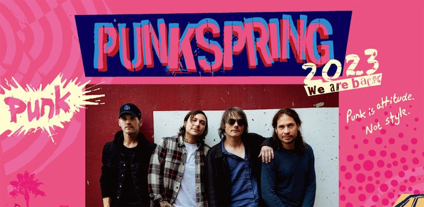 PUNKSPRING」追加発表で04 Limited Sazabys、The BONEZ