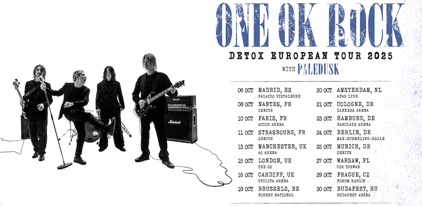 ONE OK ROCK、16都市巡るアリーナ規模のヨーロッパツアー決定