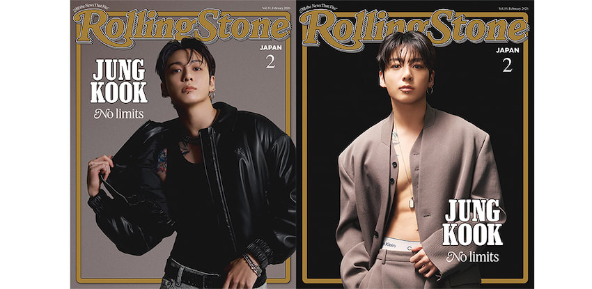 BTSのJUNG KOOK、Rolling Stone Japan ダブル表紙ビジュアル解禁