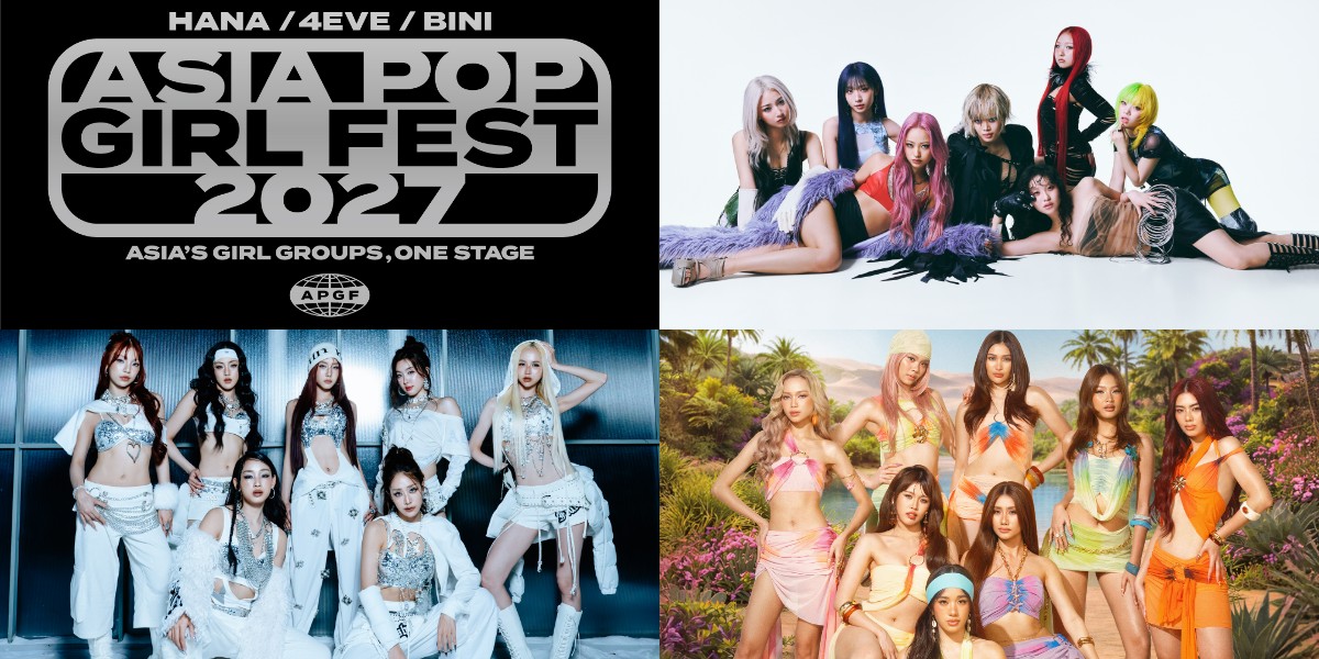 HANA、4EVE、BINIの3マンライブ「ASIA POP GIRL FEST 2027」開催決定